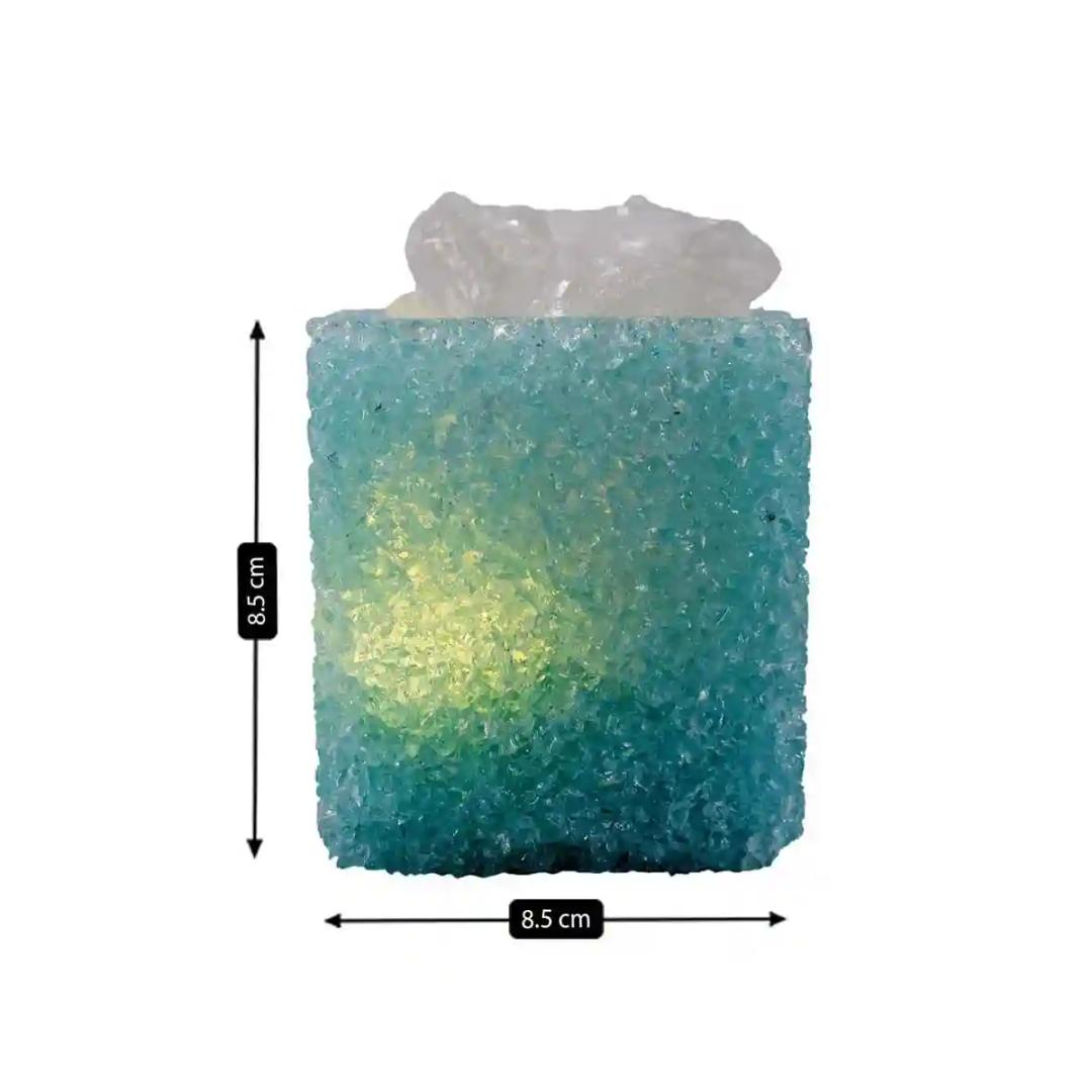 Kookee Natural Crystal Aromatherapy with Essential Oil, Electric Diffuser and LED Light Suitable for Home, Office, Spa for Claiming, Soothing and Relaxing (087-1-F)