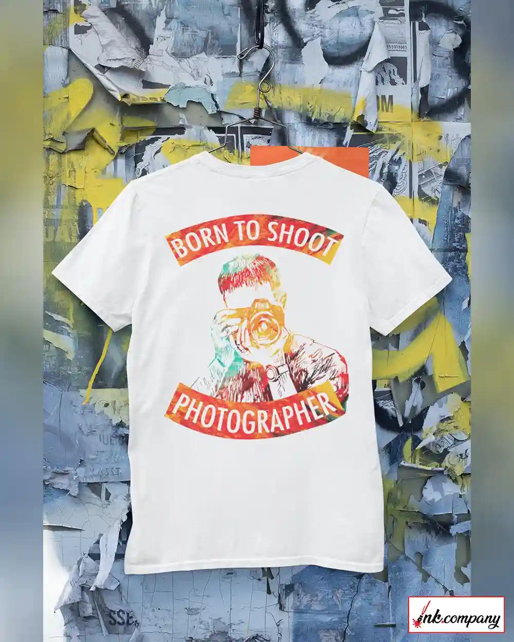 Men's Born To Shoot Photographer Tee - S