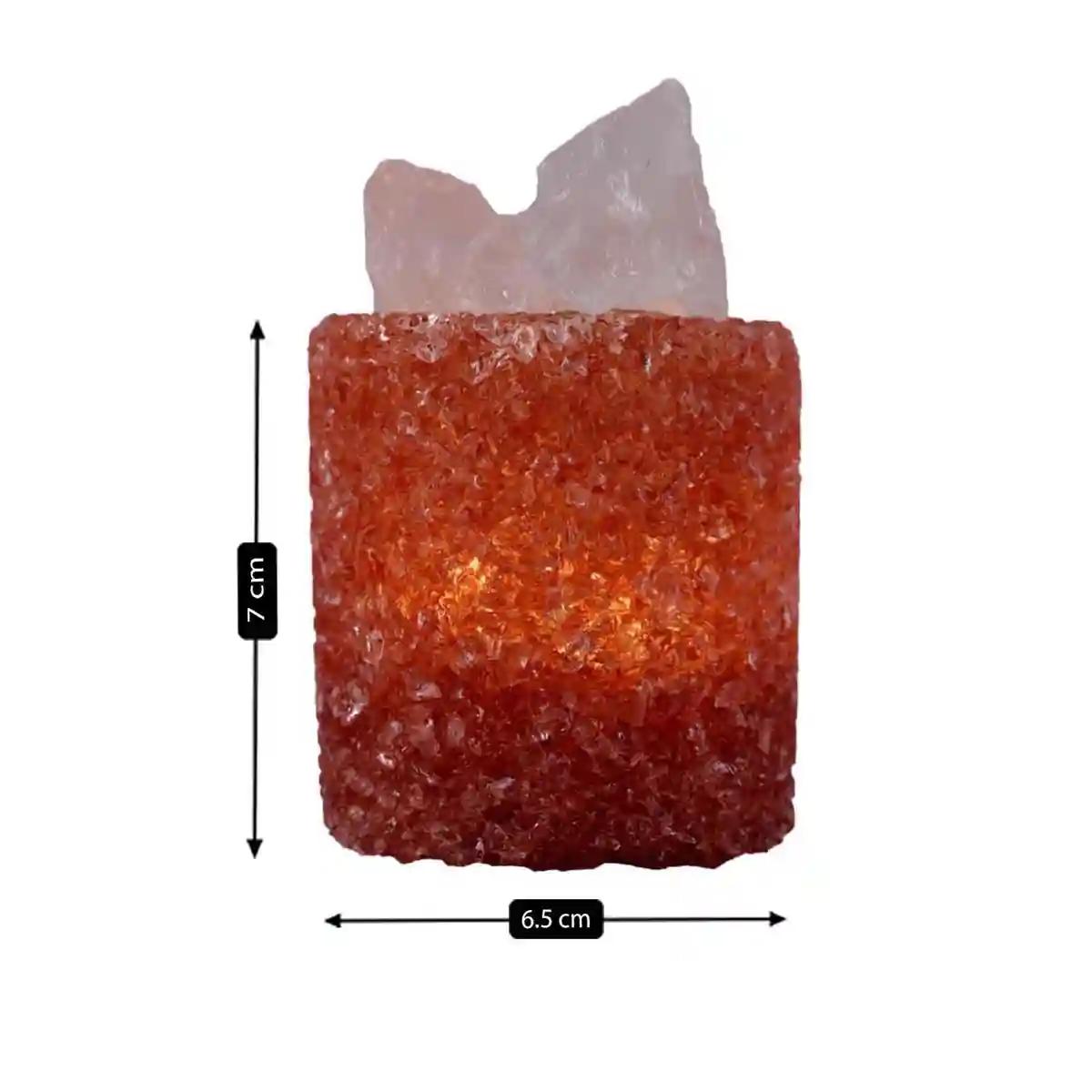 Kookee Natural Crystal Aromatherapy with Essential Oil, Electric Diffuser and LED Light Suitable for Home, Office, Spa for Claiming, Soothing and Relaxing (087-7-E)