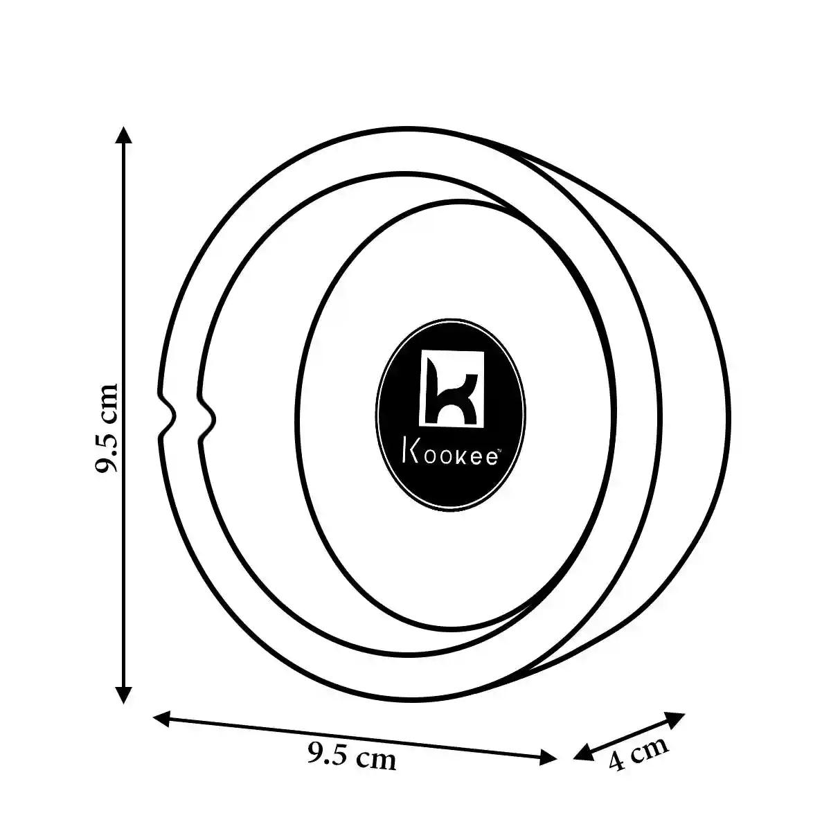 Kookee Glass Ashtray for Outdoor Indoor Transparent Modern Home Decor Tabletop Ashtray for Smokers, Printed, Round (Diameter: 10cm) (9830)