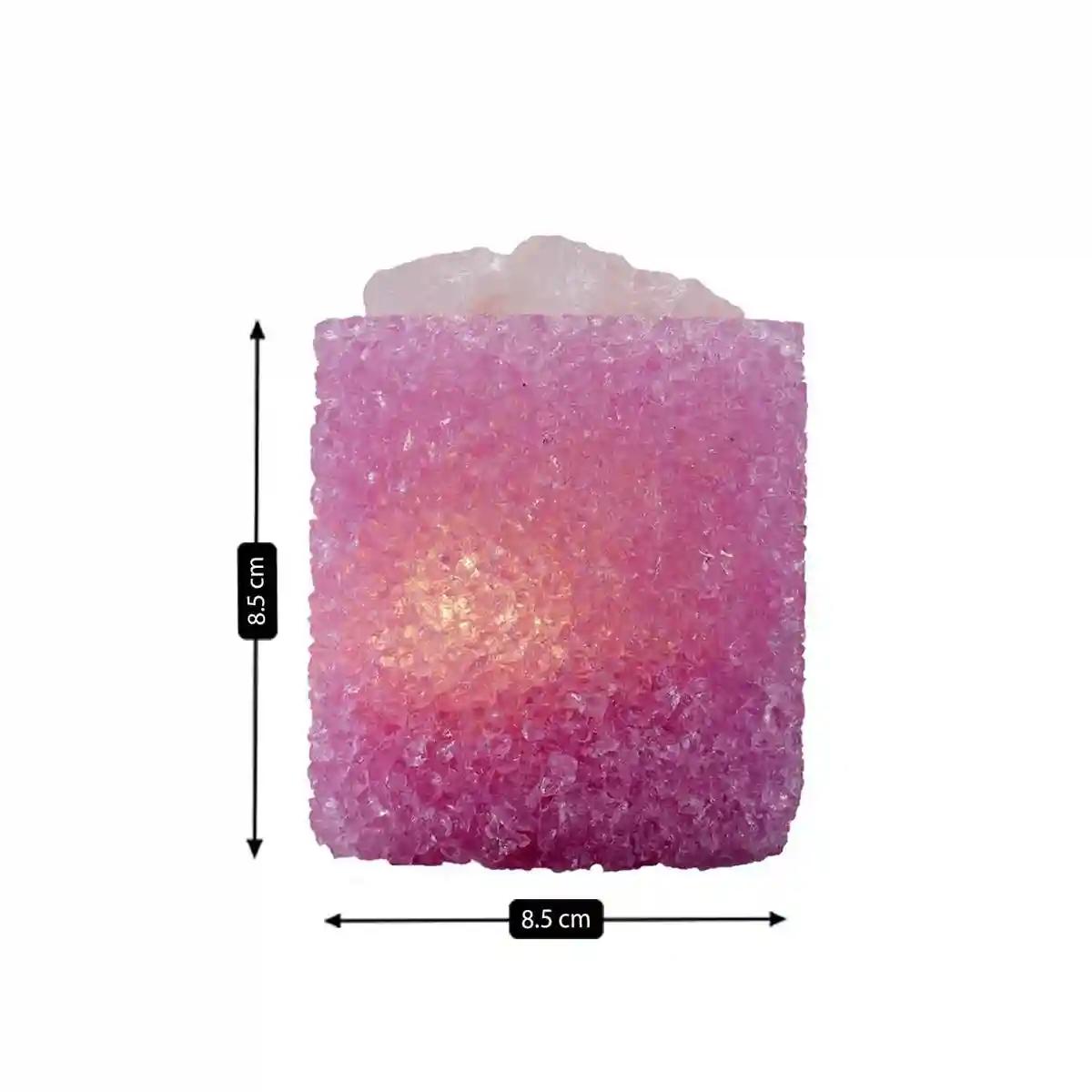 Kookee Natural Crystal Aromatherapy with Essential Oil, Electric Diffuser and LED Light Suitable for Home, Office, Spa for Claiming, Soothing and Relaxing (087-1-B)