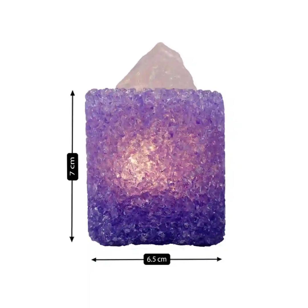 Kookee Natural Crystal Aromatherapy with Essential Oil, Electric Diffuser and LED Light Suitable for Home, Office, Spa for Claiming, Soothing and Relaxing (087-7-B)