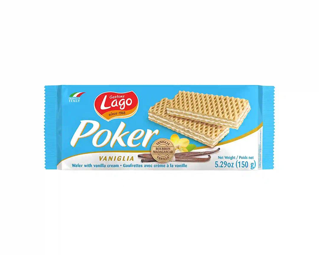 Lago Poker Wafers Vanilla 150g