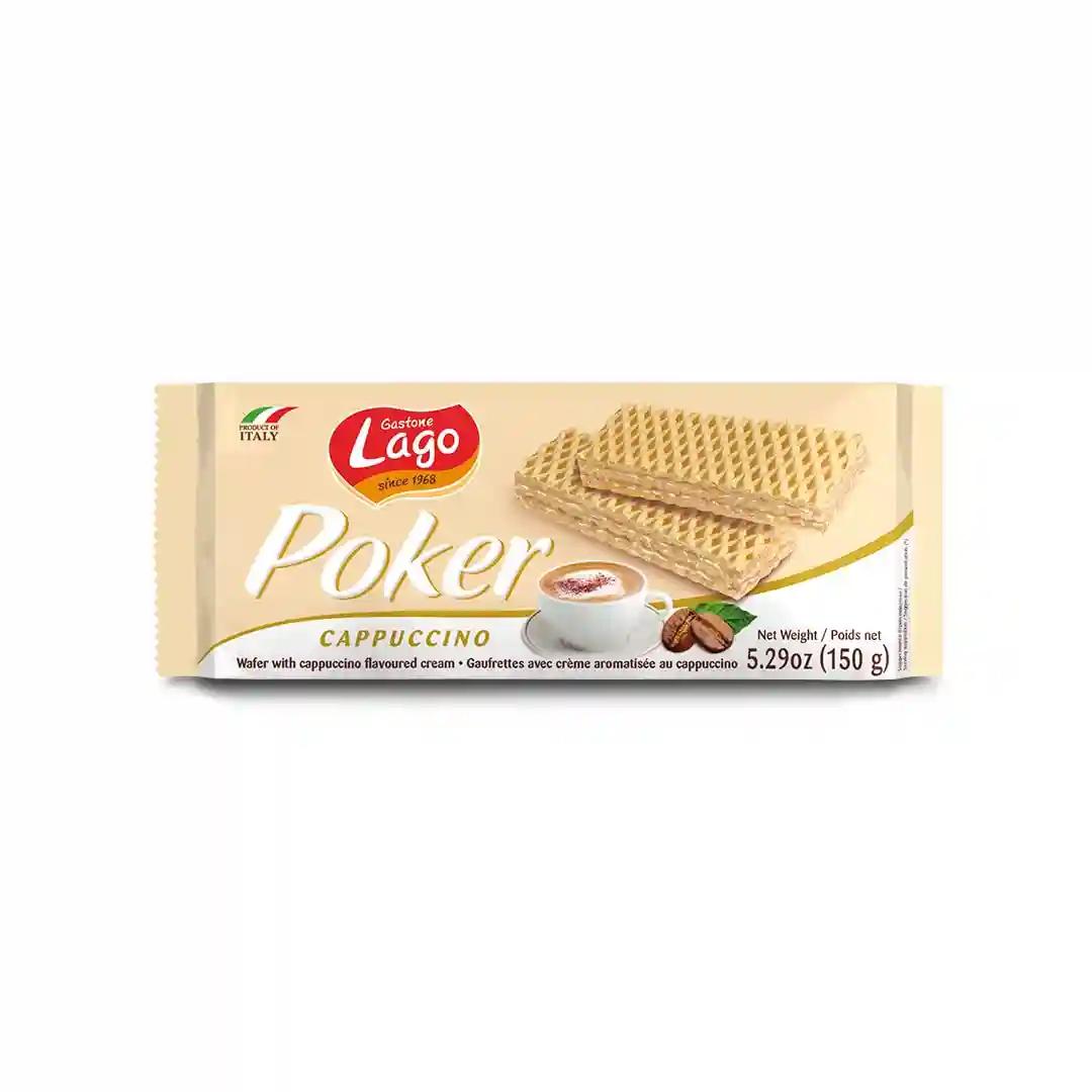 Lago Poker Wafers Cappuccino 150g