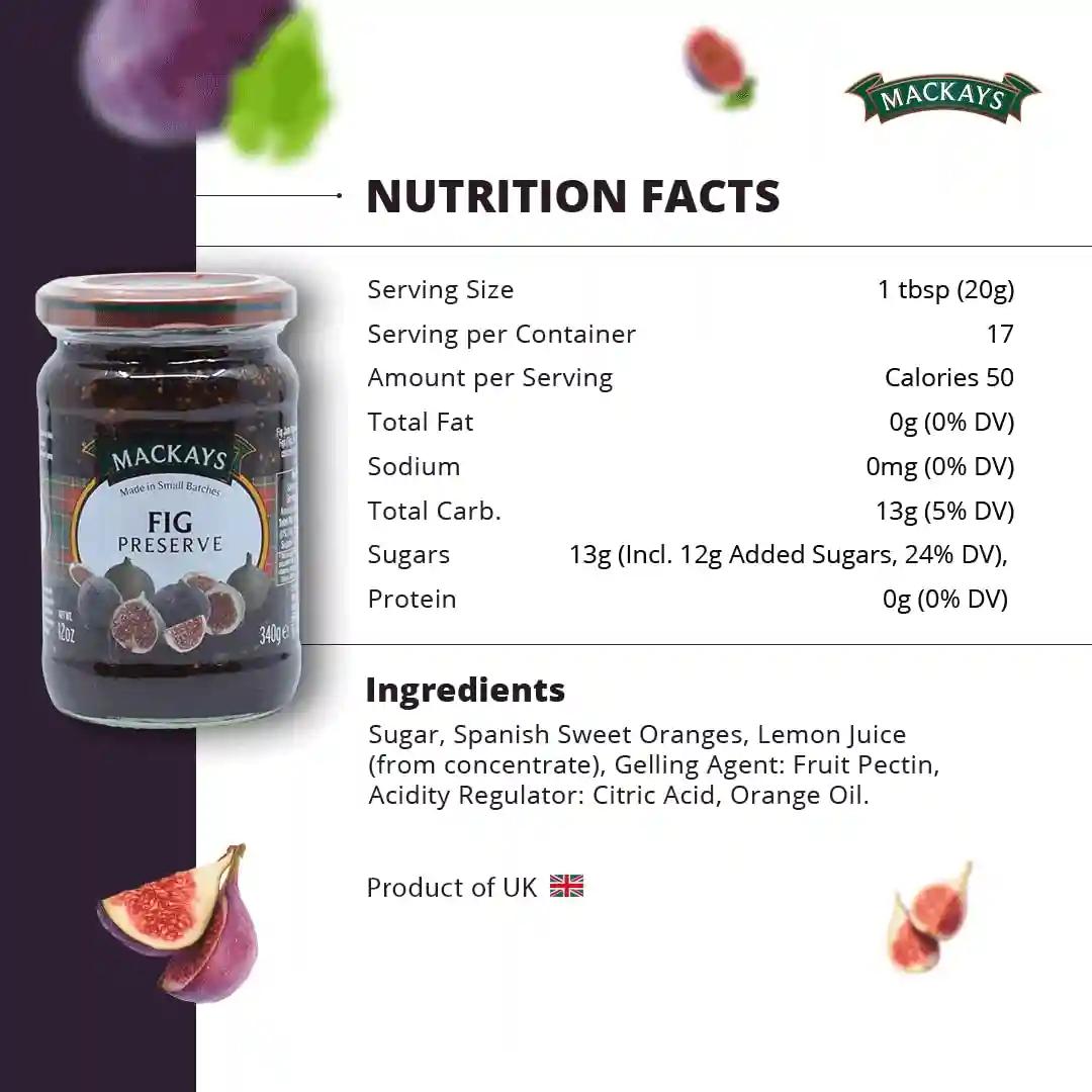 Mackays Fig Preserve 340g