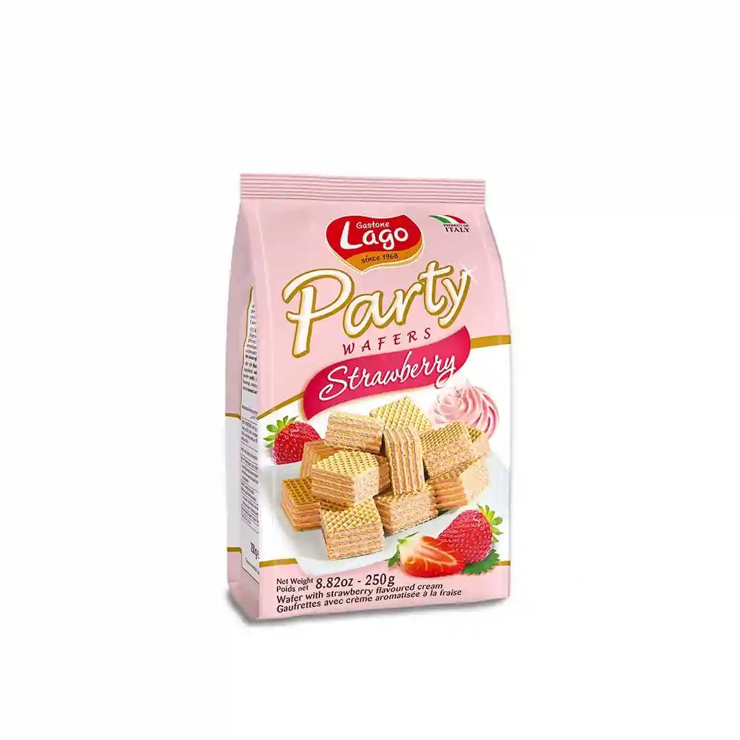 Lago Party Wafers Strawberry 250g