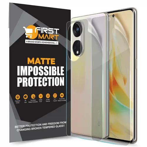 FIRST MART Screen Protector for OPPO Reno 8T 5G - Front and Back Nano Fiber Unbreakable Membrane Case Friendly Full Edge to Edge Screen Coverage & Installation Kit (Matte)