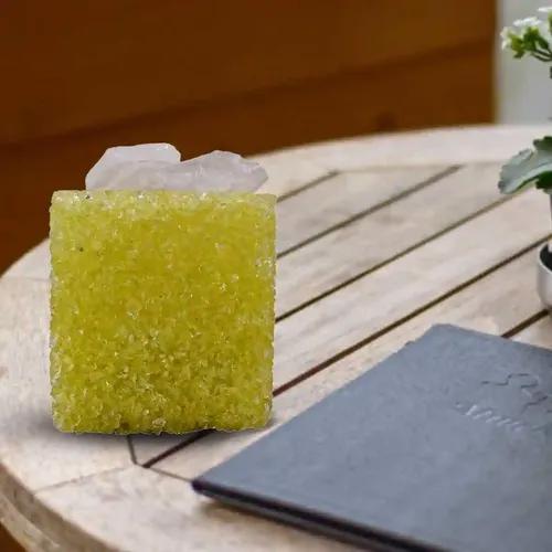 Kookee Natural Crystal Aromatherapy with Essential Oil, Electric Diffuser and LED Light Suitable for Home, Office, Spa for Claiming, Soothing and Relaxing (087-1-C)