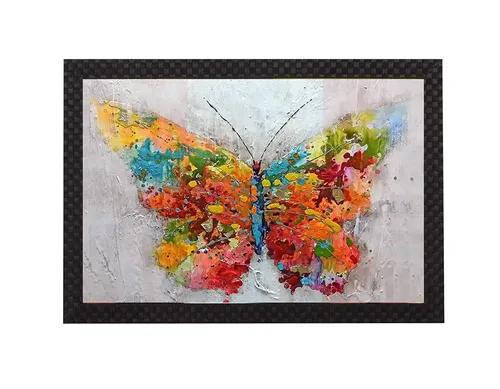 Butterfly Wall Painting For Home Decoration Pack of 1 (50 x 35 Cm)- Pattern 143