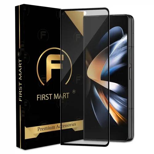 FIRST MART Edge to Edge Anti Glare Matte Tempered Glass for Samsung Galaxy Z Fold 4 5G (7.6 Inch) with Easy Self Installation Kit | Matte Black Case Friendly Screen Protector