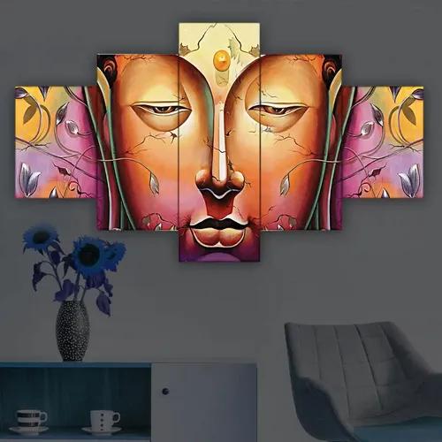 Framed Wall Painting For Home Decoration Pack of 5- Pattern 36