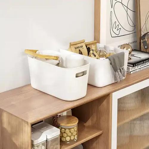 ARHAT ORGANIZERS Narrow Storage Basket - White