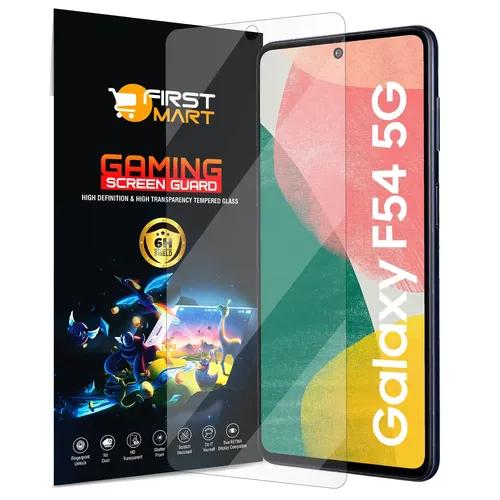 FIRST MART Screen Protector for Samsung Galaxy F54 5G, Samsung M54 - Impossible Fiber Case Friendly Screen Protection & Installation Kit (Gaming Clear)