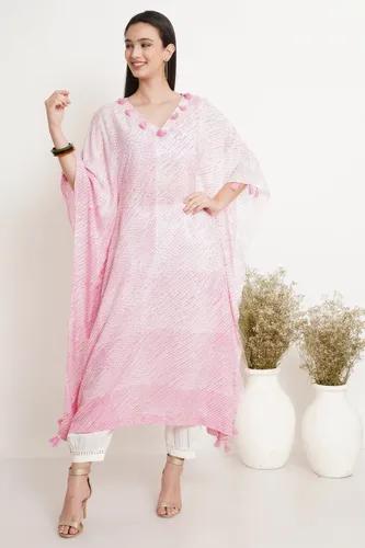 Pink Pole Tie Dye Kaftan - X-Small