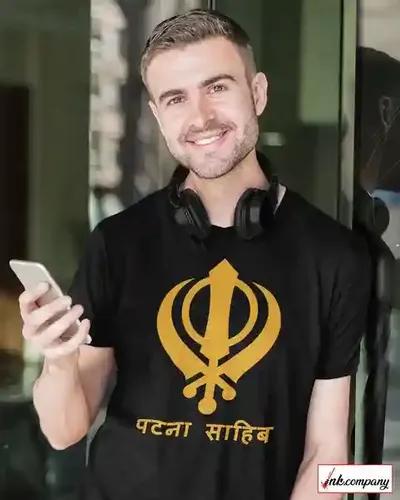 Showcase Your Sikh Pride With Our Khanda Symbol Men's Tee - S