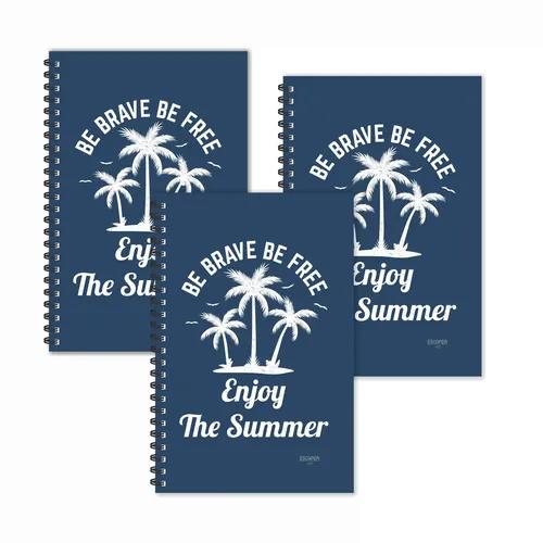 Enjoy The Summer Ruled Diaries - Pack Of 3