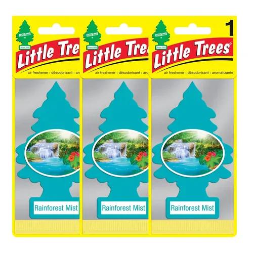 LITTLE TREES Rainforest Mist Hanging Car Air Freshener (Pack of 3)