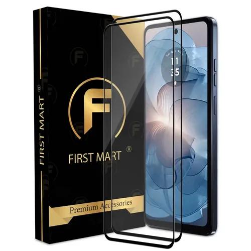 FIRST MART Premium Tempered Glass for Motorola G24 Power 5G with Edge to Edge Coverage and Easy Installation Kit, Pack of 2