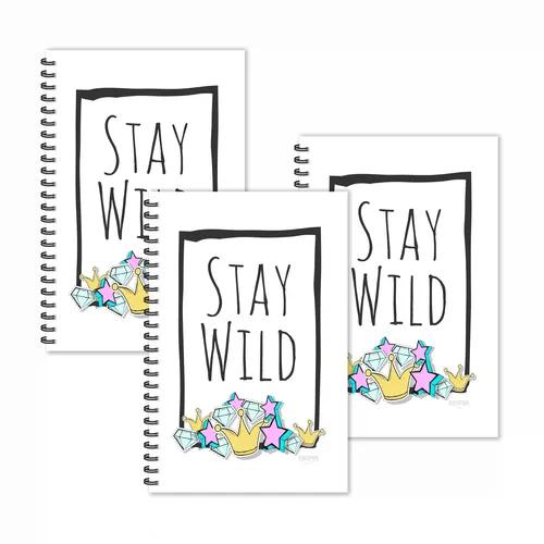 Stay Wild Motivational Diaries - Pack Of 3