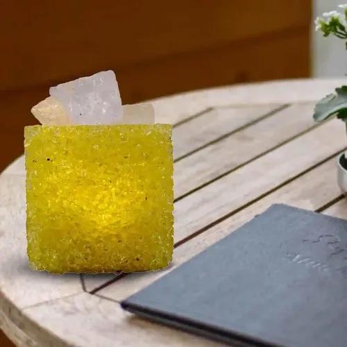 Kookee Natural Crystal Aromatherapy with Essential Oil, Electric Diffuser and LED Light Suitable for Home, Office, Spa for Claiming, Soothing and Relaxing (087-5-C)