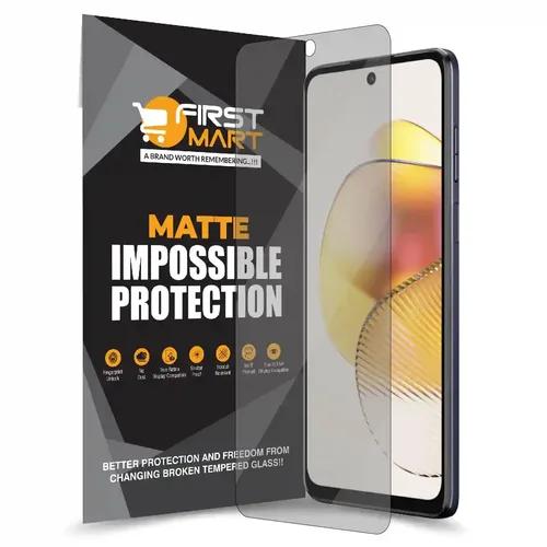 FIRST MART Matte Screen Protector for Motorola G73 5G (6.5 Inch) Impossible Fiber Case Friendly Protection with Easy Installation Kit| Matte Fiber