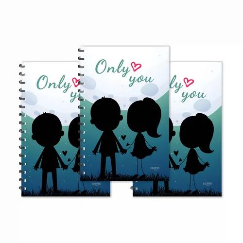 Only You Designer Ruled Diaries - Pack Of 3