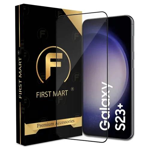 FIRST MART Premium Tempered Glass for Samsung Galaxy S23 Plus 5G / Samsung S22 Plus with Edge to Edge Coverage and Easy Installation Kit, Pack of 1