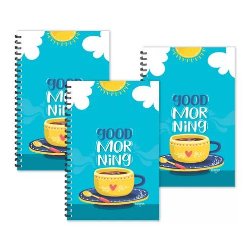 Good Morning Motivational Ruled Diaries - Pack Of 3