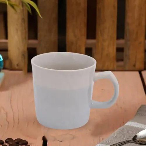 Kookee Ceramic Coffee or Tea Mug with Handle for Office, Home or Gifting - 250ml (1394-1-B)