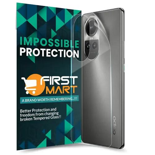 FIRST MART Screen Protector for Oppo Reno 10 Pro 5G - Back Nano Fiber Unbreakable Membrane Case Friendly Full Edge to Edge Screen Coverage & Installation Kit (Crystal Clear)