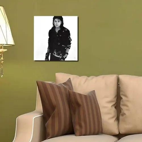 Kookee Canvas Modern Wall , Michael Jackson Painting for Home Living Room, Bedroom, Office Decor Ready to Hang (20cmx20cm) (F1-595118-4-C)