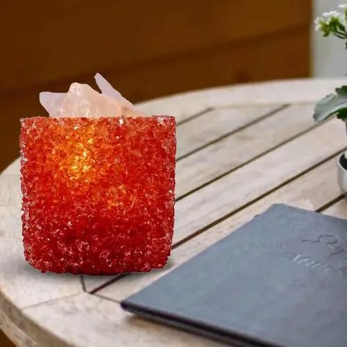 Kookee Natural Crystal Aromatherapy with Essential Oil, Electric Diffuser and LED Light Suitable for Home, Office, Spa for Claiming, Soothing and Relaxing (087-5-F)