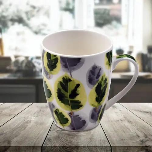 Kookee Printed Ceramic Coffee or Tea Mug with handle for Office, Home or Gifting - 325ml (BPM3788-C)