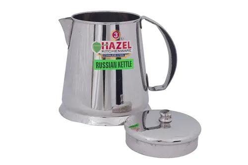 Hazel Restaurant Stainless Steel Tea Pot Water Kettle Pitcher Coffee Pot with Handle (1050 ml), Silver