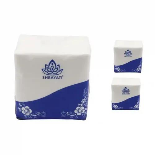 Shrayati Tissue Paper Napkin - 28 x 30 cm, 1 Ply - Pack of 3