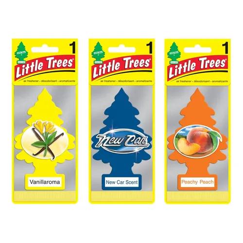 LITTLE TREES Vanillaroma|New Car Scent|Peachy Peach|Hanging Trees|Combo of 3