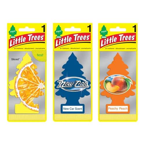 LITTLE TREES Sliced Air|New Car Scent|Peachy Peach|Hanging Trees|Combo of 3