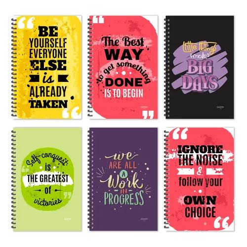 Be Yourself Motivational Diaries - Jumbo (Pack of 6)