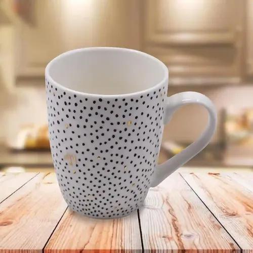 Kookee Printed Ceramic Coffee or Tea Mug with handle for Office, Home or Gifting - 325ml (BPM4338-B)