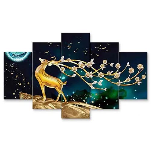 Framed Wall Painting For Home Decoration Pack of 5- Pattern 53