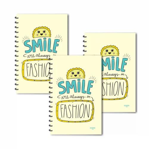 Smile Are Always Is In Fashion Designer Ruled Diaries - Pack Of 3