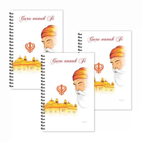 Guru Nanak Ji Ruled Diaries - Pack Of 3