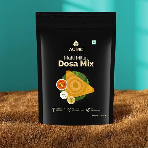 Auric Multi Millet Dosa Instant Mix - Ready to Cook Healthy Breakfast 200gm