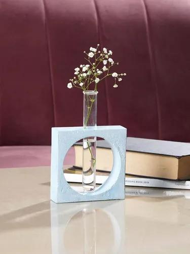 Switzer Test Tube Planter Vase - Turquoise Blue