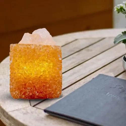 Kookee Natural Crystal Aromatherapy with Essential Oil, Electric Diffuser and LED Light Suitable for Home, Office, Spa for Claiming, Soothing and Relaxing (087-5-E)