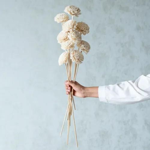 White Sola Belly Flower Sticks (10 Sticks)