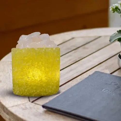 Kookee Natural Crystal Aromatherapy with Essential Oil, Electric Diffuser and LED Light Suitable for Home, Office, Spa for Claiming, Soothing and Relaxing (087-3-C)