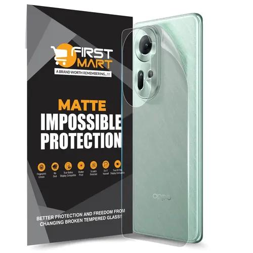 FIRST MART Screen Protector for Oppo Reno 11 Pro 5G - Back Nanofiber Unbreakable Membrane Case Friendly Full Edge to Edge Screen Coverage & Installation Kit (Matte)