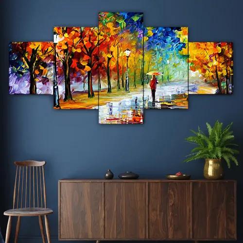 Framed Wall Painting For Home Decoration Pack of 5- Pattern 79